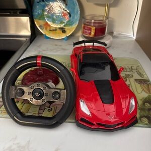 Sharper Image Red and Black Remote Control Sports Car
